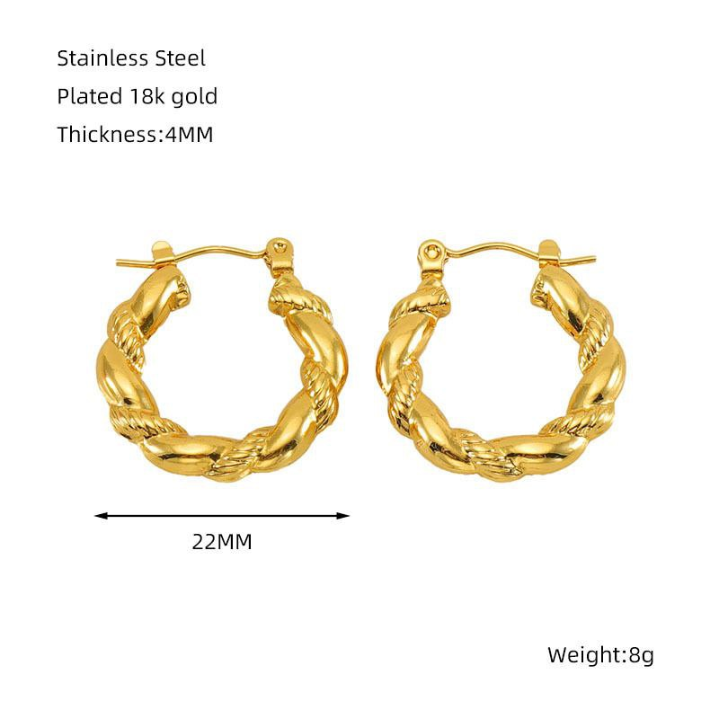 Urban Mart Earings Collection 01 - Gold-J104