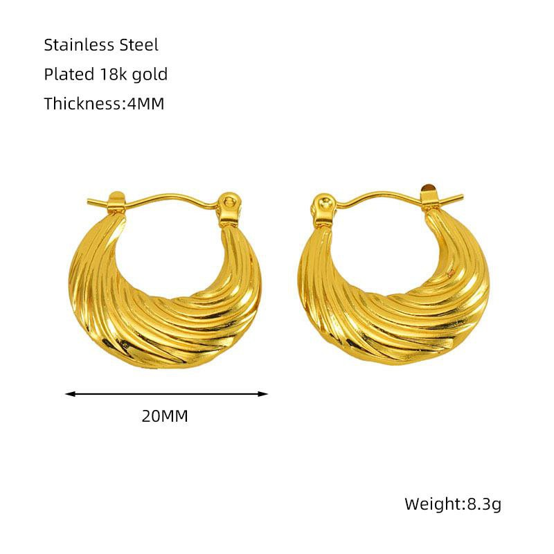 Urban Mart Earings Collection 01 - Gold-J102