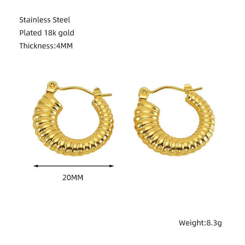 Urban Mart Earings Collection 01 - Gold-J107